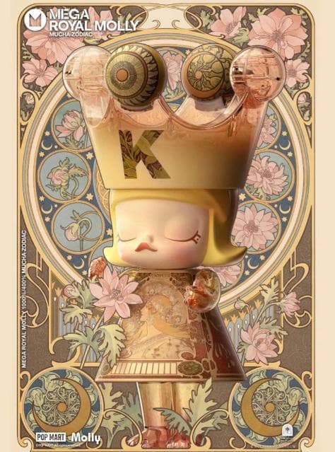 その他 MEGA  MOLLY 400% MUCHA ZODIAC MEGA ROYAL MOLLY 400% Mucha·Zodiac | MEGA Collection - POP MART