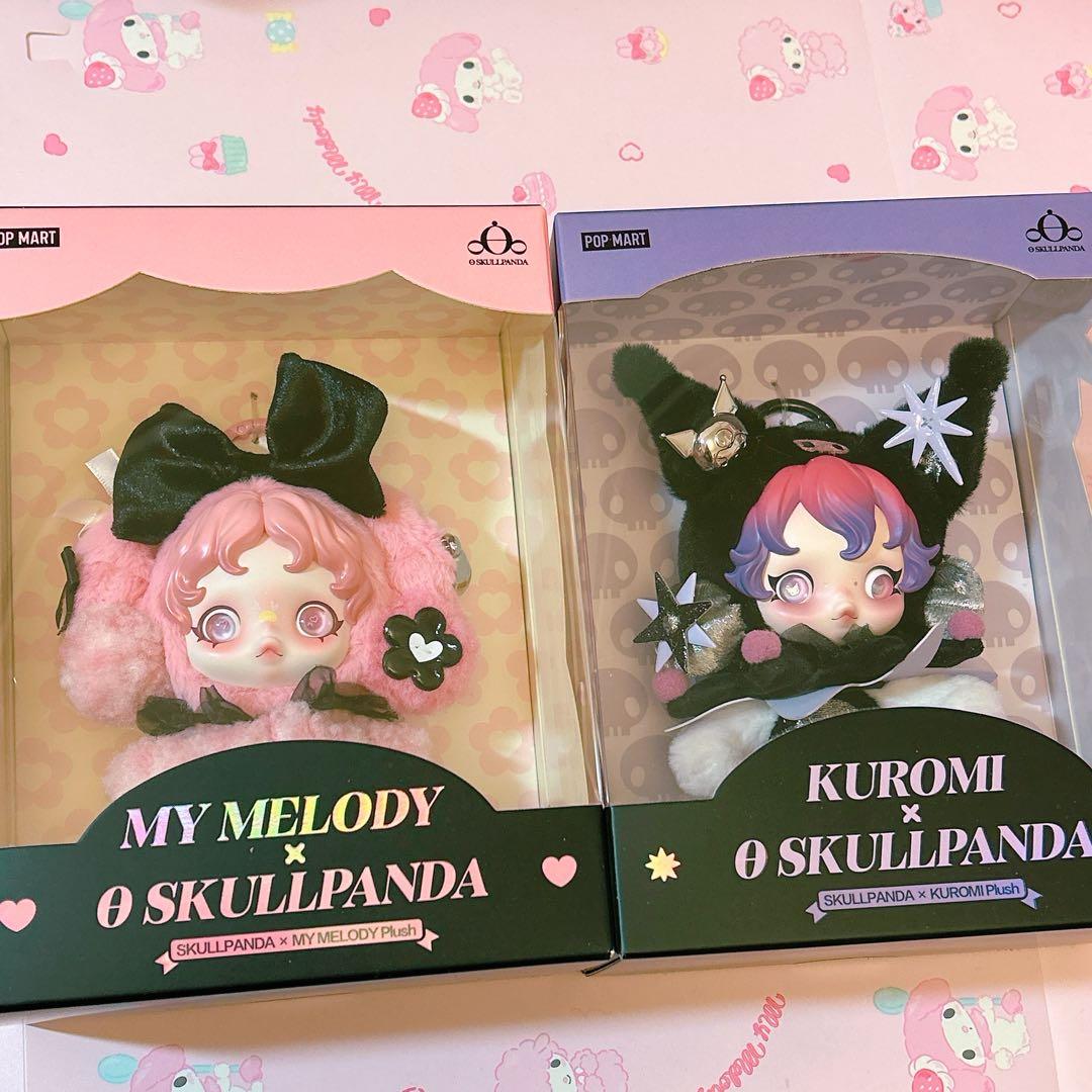 正規品 POPMART スカルパンダ マイメロディ クロミ スイートでドリーミー SKULLPANDAがクロミとマイメロディに出会いまし