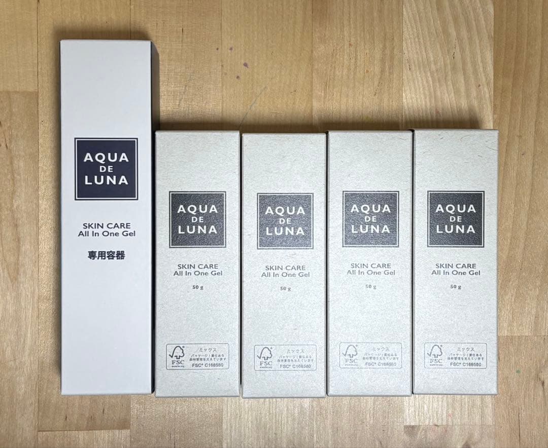 AQUA DE LUNA オールインワンジェル 50g×4個セット＋専用容器 7月3日(月) 新製品 発売開始 | 日本セノリティクス株式会社