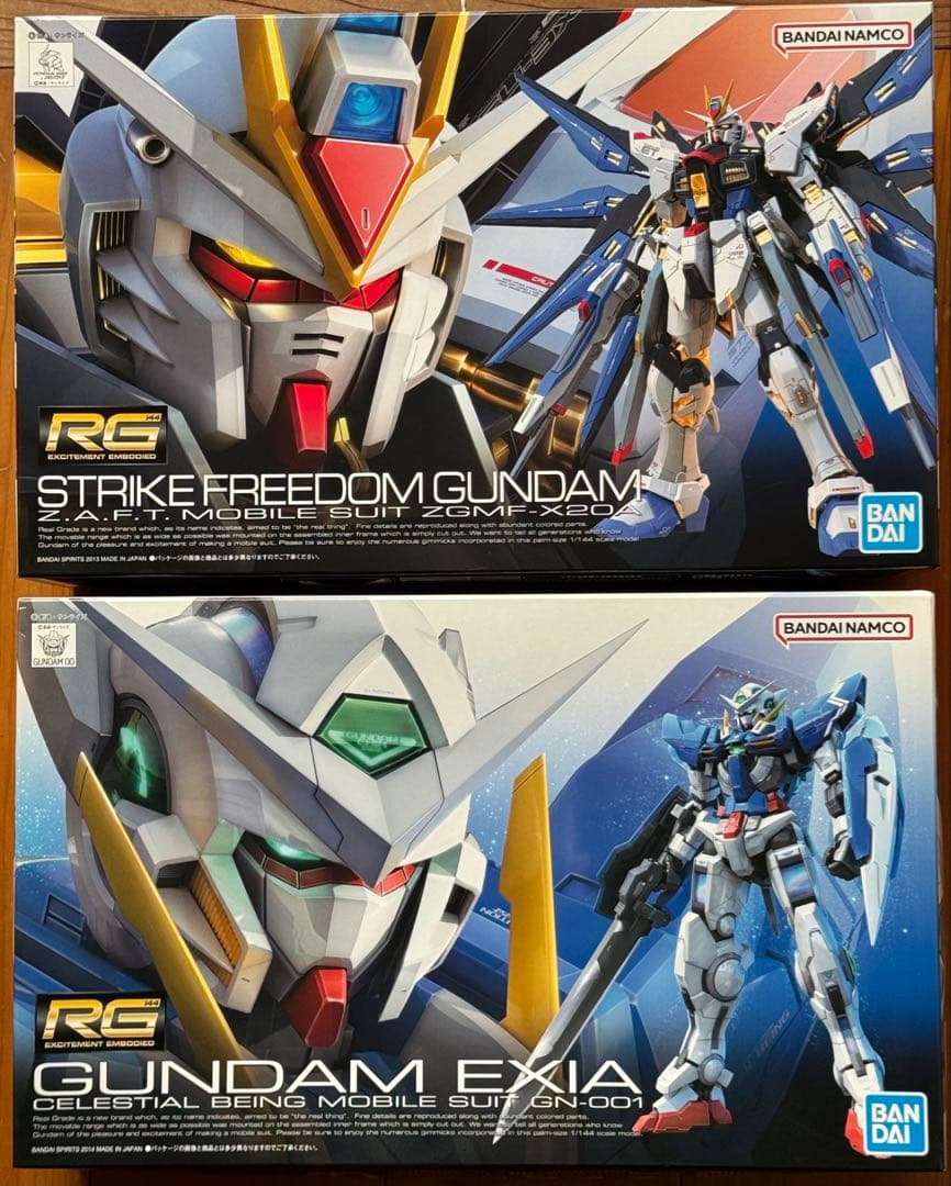 RG 1/144 ストライクフリーダムガンダム1/144 ガンダムエクシア 新品 RG 1/144 ストライクフリーダムガンダム1/144 ガンダムエクシア 新品